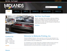 Tablet Screenshot of midlandsprintinginc.com
